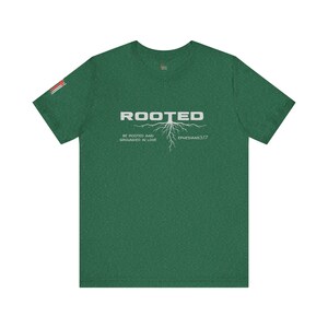 Rooted Christian Shirt, Ephesians 3:17 Verse Tee, Faith Based Apparel image 5