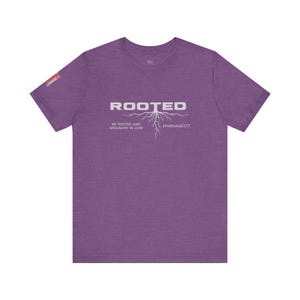 Rooted Christian Shirt, Ephesians 3:17 Verse Tee, Faith Based Apparel image 10