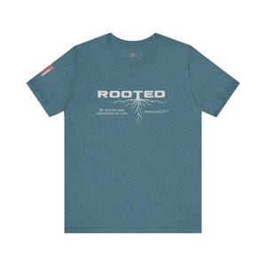 Rooted Christian Shirt, Ephesians 3:17 Verse Tee, Faith Based Apparel image 8