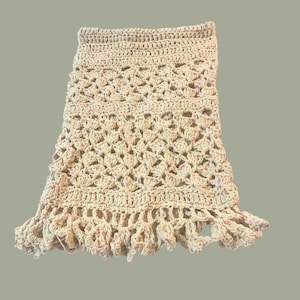 Crocheted summer skirt