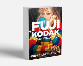 Film Presets Collection Kodak Presets and FujiFilm Presets Bundle for Adobe Lightroom Desktop and Mobile 150+ Presets