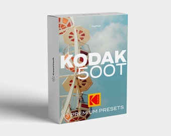 Préréglages Kodak pour Adobe Lightroom sur ordinateur et mobile Préréglage d'émulation de film analogique Kodak 500T
