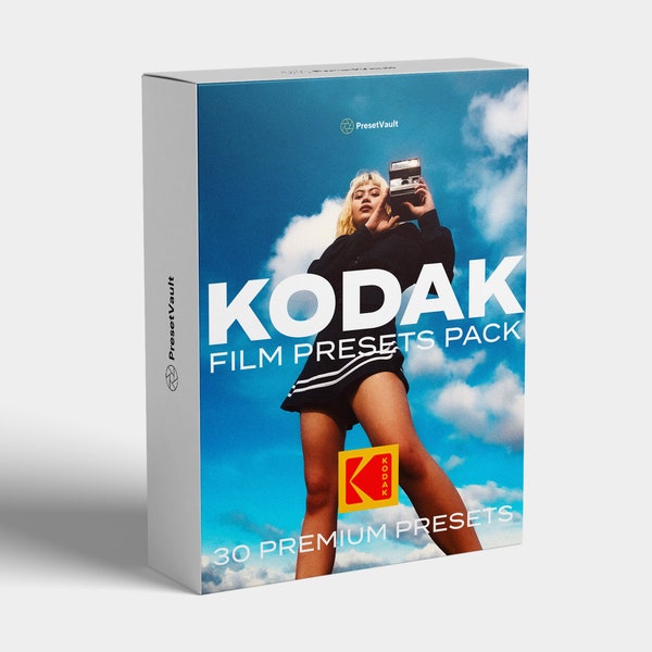 Kodak Preset Bundle For Adobe Lightroom | 30 Authentic Kodak Film Presets for Desktop and Mobile