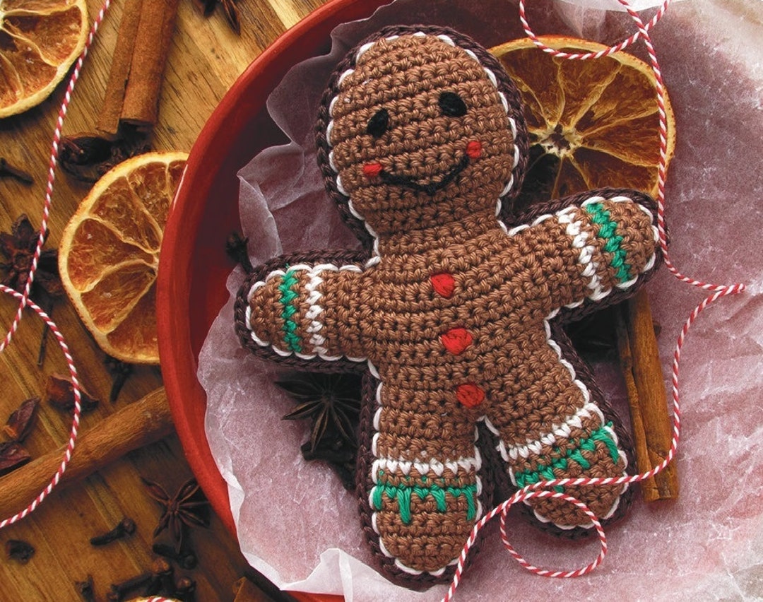 Peluche Omino Pan Di Zenzero Gingerbread Boy Crochet Pattern Omino Di Pan Di Zenzero - Etsy