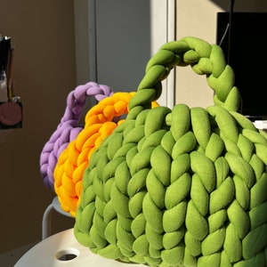 Chunky Hand Crocheted Bag
