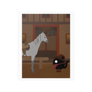 Impression créature - « créature de cow-boy »
