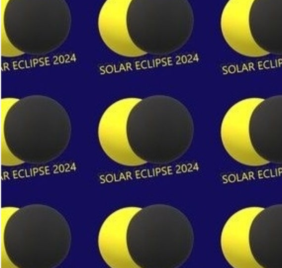 Solar Eclipse 2024 Scrub Caps
