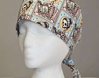 Book Lover Tarot Card Scrub Caps