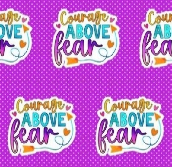 Courage Above Fear Scrub Caps
