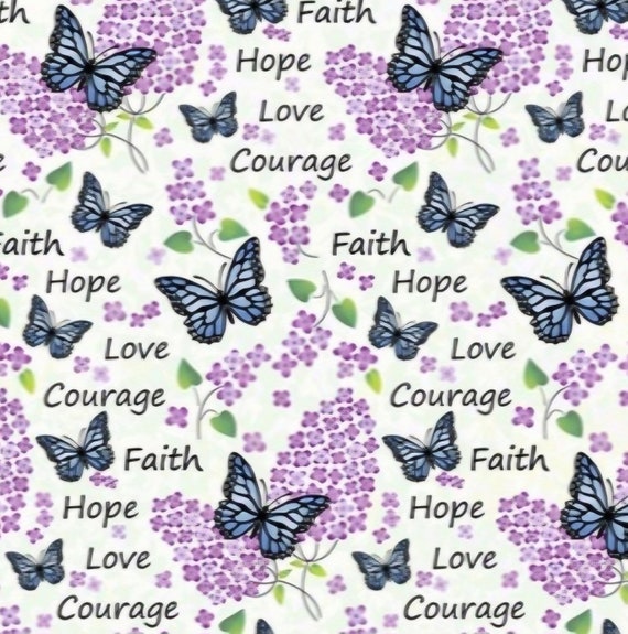 Lilacs and Blue Butterflies Faith Scrub Caps In Bouffants Ponytails Skull Caps Euros