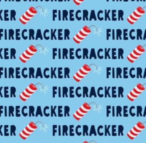 Firecracker on Blue