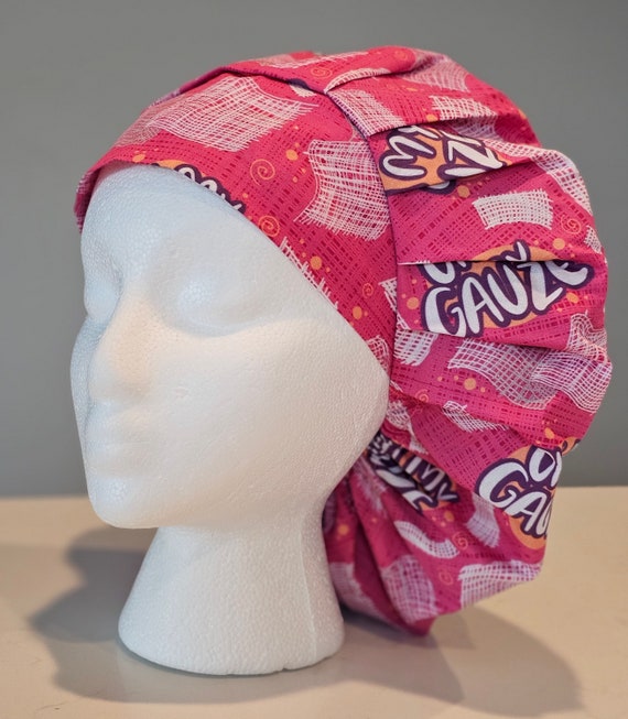 Oh My Gauze Scrub Caps in Bouffants, Euros, Ponytails, and Skull Caps