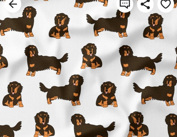 Long Haired Dachshund Scrub Caps