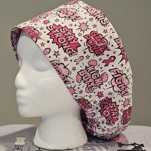 Bubble Support For Breast Cancer Scrub Cap | Multiple Styles