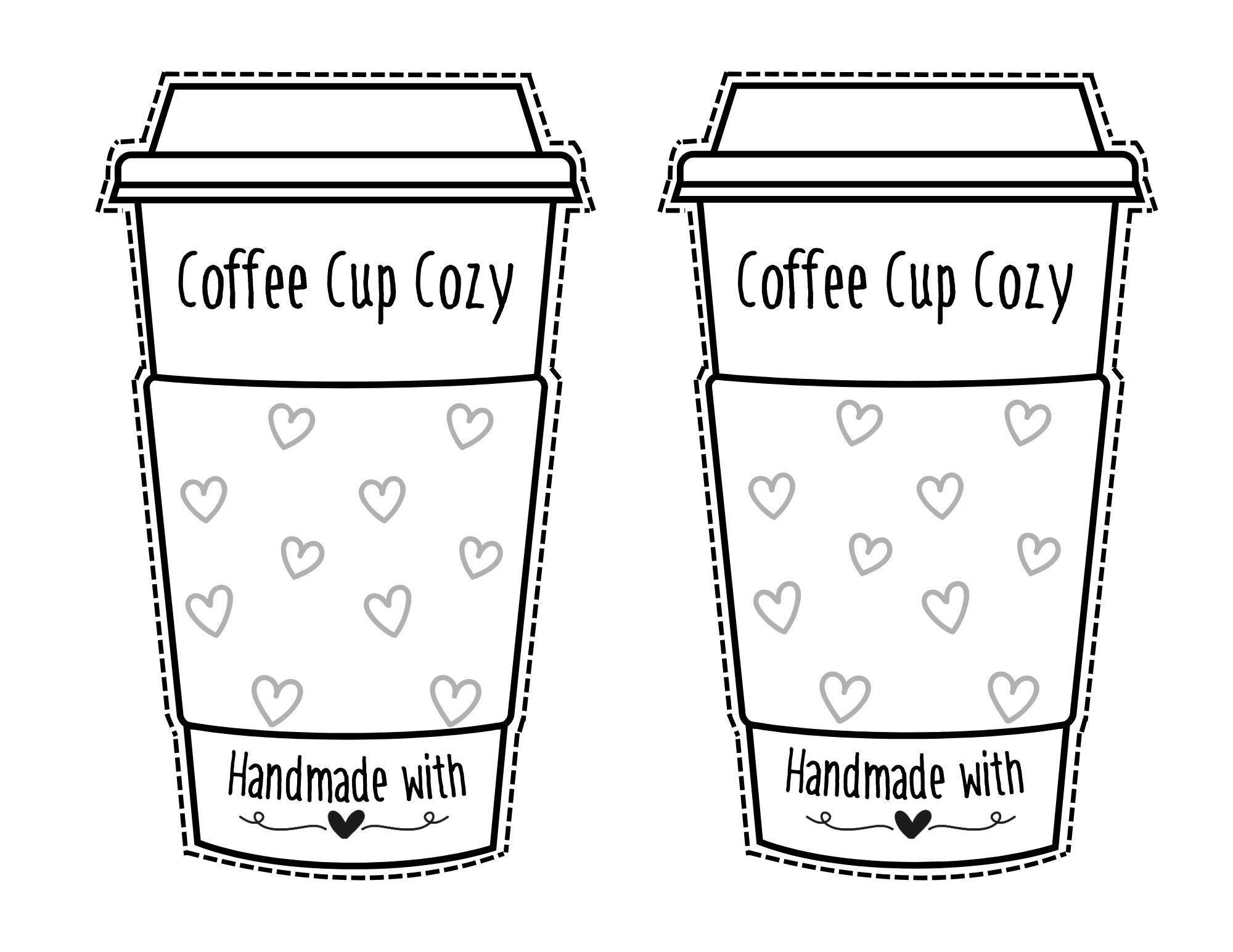 Printable Coffee Cozy Display Cards, Digital PDF, Perfect for Handmade ...