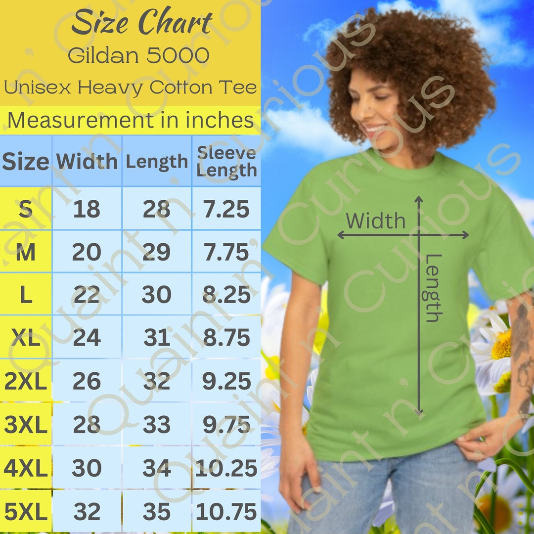 gildan-5000-size-chart-and-washing-instructions-gildan-5000-unisex