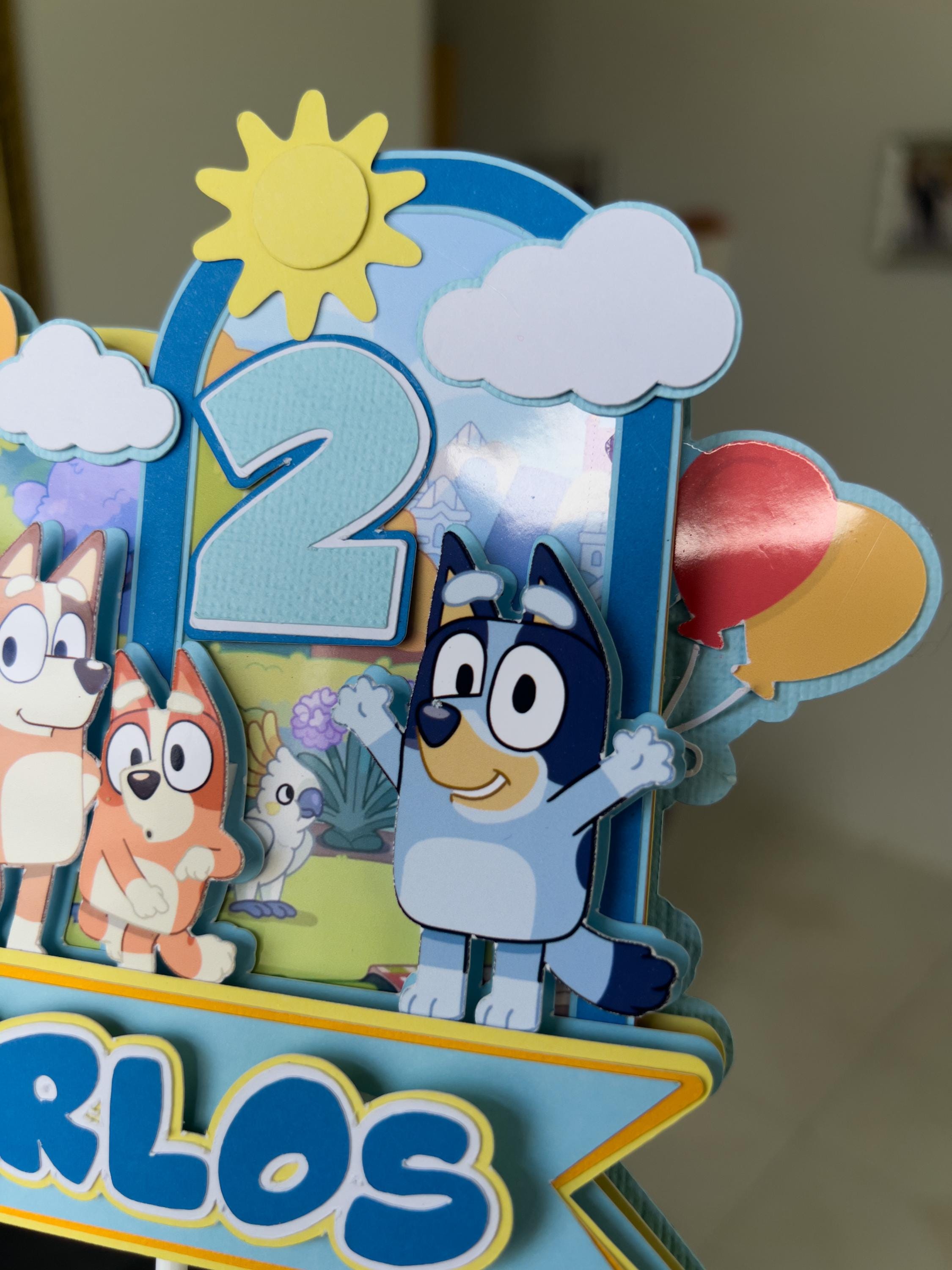 Bluey Cake Topper (Blue)