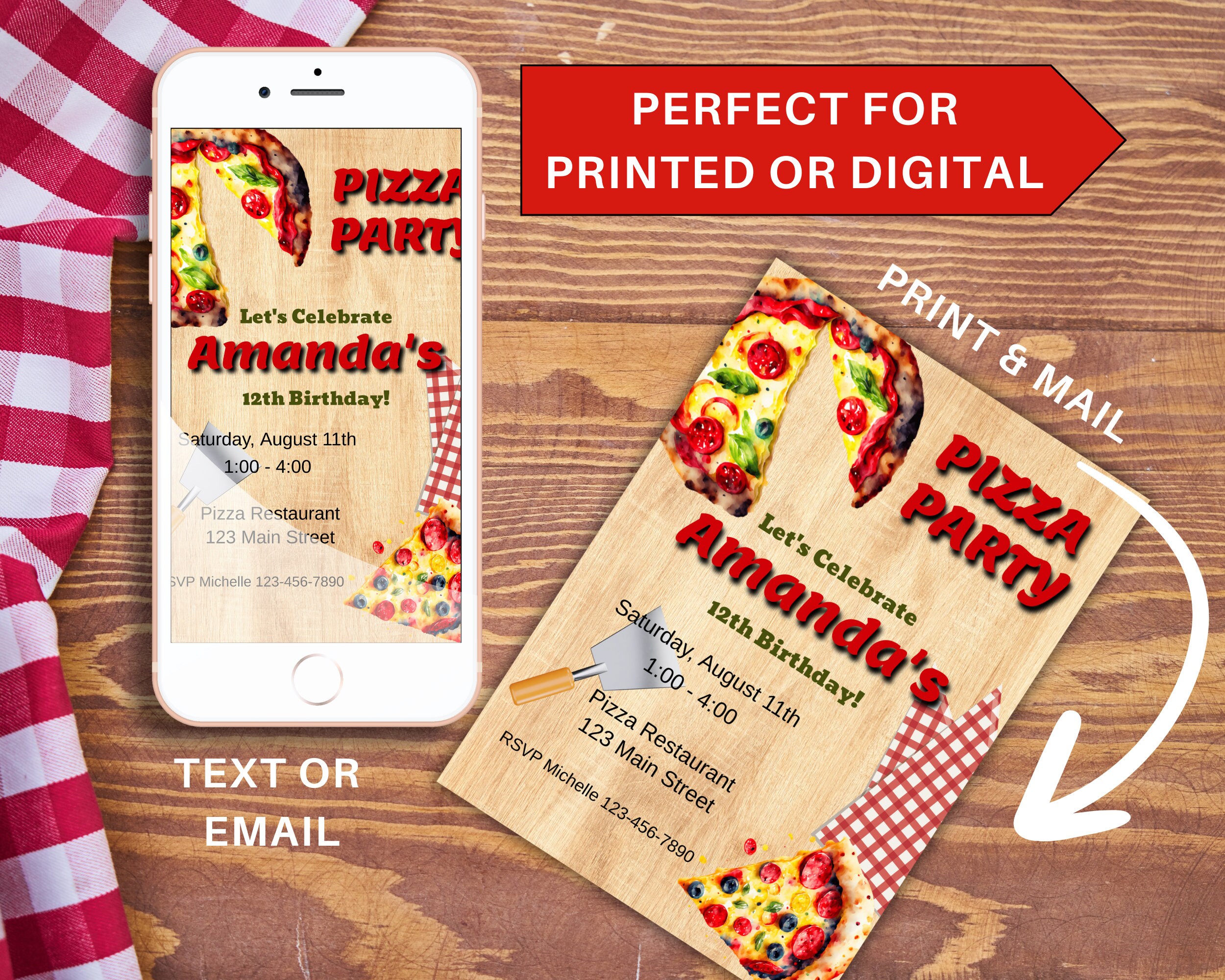Pizza Party Invite Template Pizza Birthday Party Invitation Pizza Party Pizza Party Invite Template Pizza Birthday Party Invitation Pizza Party