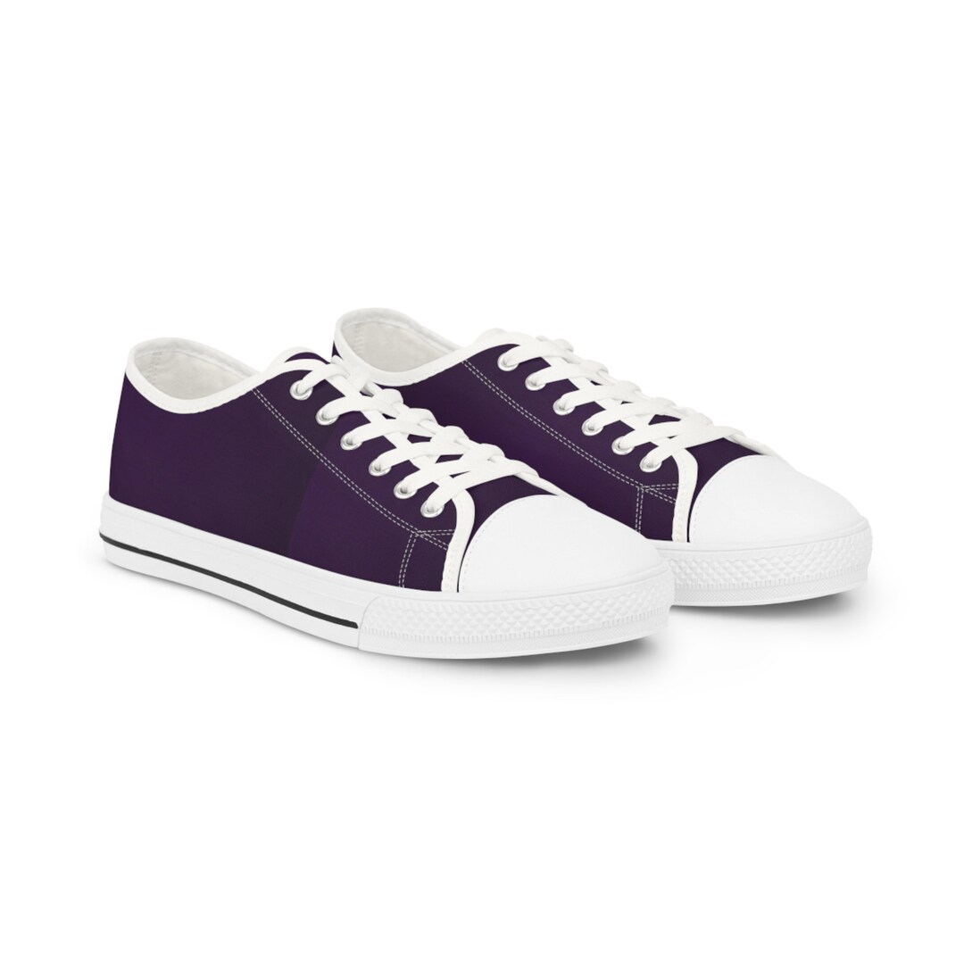 Men's Low Top Sneakers - Deep Purple - Etsy