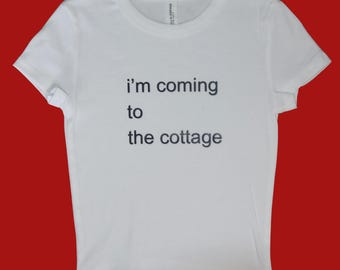 Cottage- white baby tee