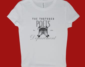 Poets- white baby tee
