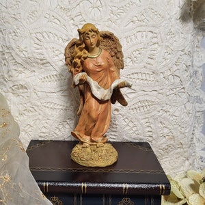 Rare* Vintage 5in. K&#39;s Collection Angel Holding Scroll Figurine