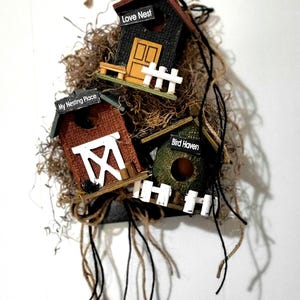 Handcrafted Wooden &quot;Welcome Birds Love Nest&quot; Wall Decor