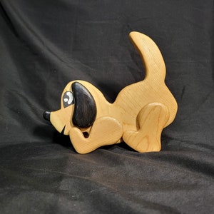 Vintage Wooden Handmade &quot;Jointed&quot; Puppy Dog