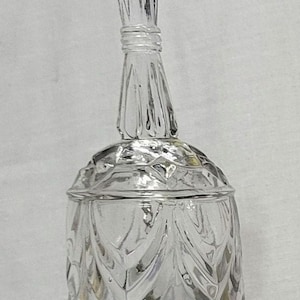 Rare Find!* Small Vintage 5x2.25in. Lead Crystal Dinner Bell