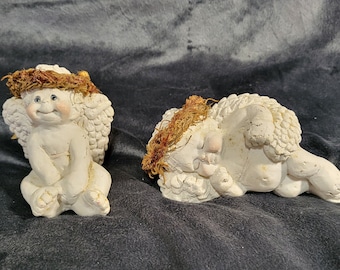 Signed pair of Dreamsicle Cherub Angels 1991 & 1994 Pieces.