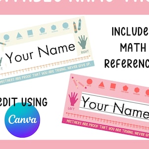 Name Tags Editable Name Plates Back to School Desk Tags Classroom Decor Classroom Name Plates Student Name Labels Student Name Labels