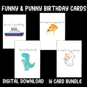 Cartes d'anniversaire drôles avec des jeux de mots Cadeau d'anniversaire pour elle Carte de voeux drôle avec des jeux de mots Carte drôle Cadeau d'anniversaire pour lui Cadeau d'ami pour mari