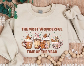 Christmas Coffee Sweatshirt: Gingerbread Holiday Shirt