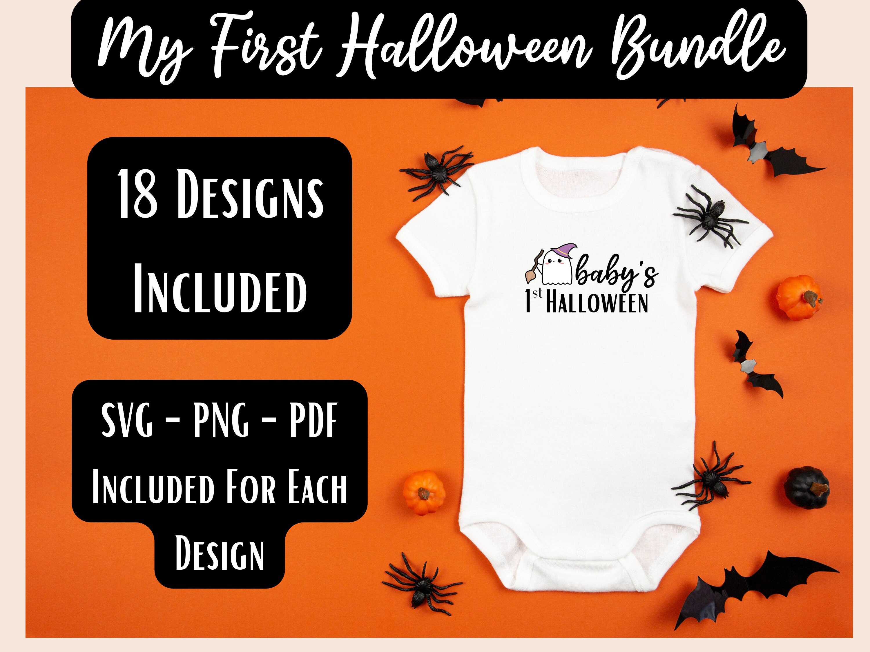 Baby's First Halloween for Baby SVG Halloween Shirt Design Etsy