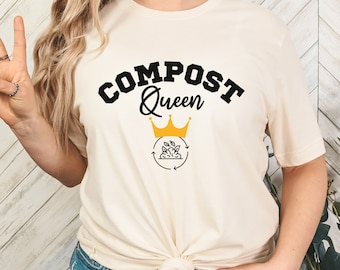 Compost Queen-T-shirt: cadeau milieubewust tuinman