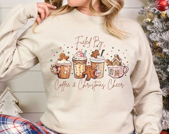 Coffee Lover Gift, Christmas Coffee, Christmas Sweatshirt, Holiday Sweatshirt, Retro Christmas, Christmas Shirt, Matching Christmas
