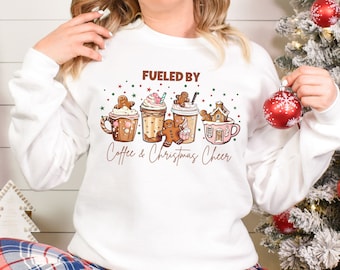 Coffee Lover Gift, Christmas Coffee, Christmas Sweatshirt, Holiday Sweatshirt, Retro Christmas, Christmas Shirt, Matching Christmas