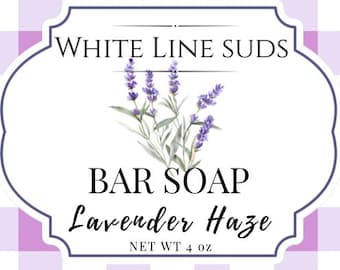 Lavender Soap Bar | Natural Handmade Soap | Lavender Essential Oil Soap | Calming Soap | Cold Process Soap | Relaxing Spa Gift