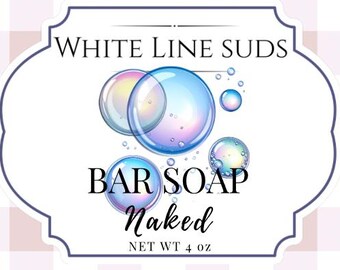 Unscented Soap Bar | Natural Handmade Soap | Fragrance Free Soap | Sensitive Skin Soap | Gentle Cold Process Soap | Non Toxic Skincare