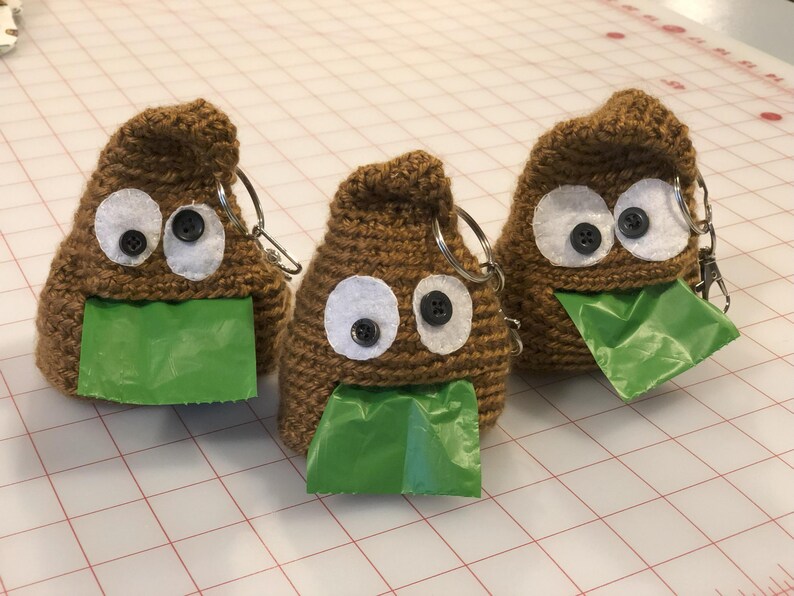 Poop Emoji Handmade Dog Bag Holder - Etsy