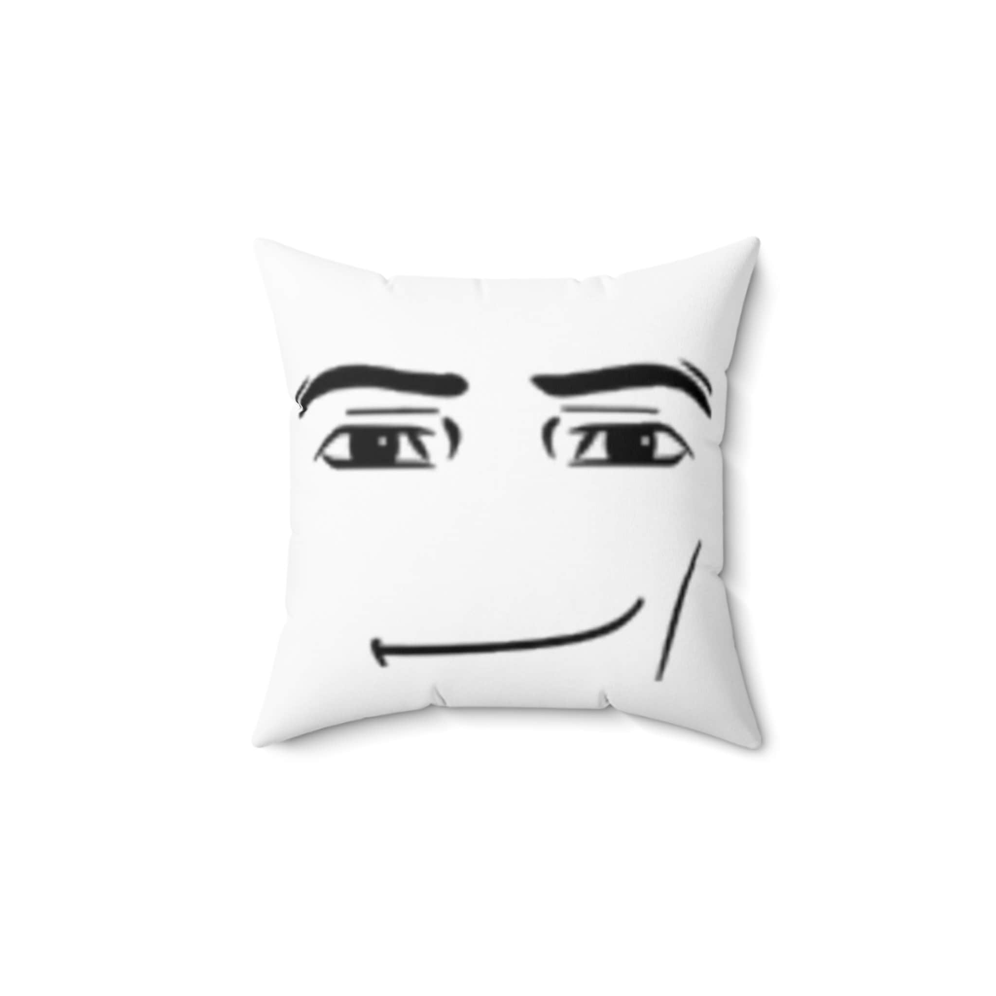 Spun Polyester Square Pillow Roblox Face Pillow / Meme 