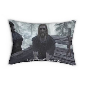 Star Wars Elder Scrolls Skyrim Funny Jedi Arrow Knee Pillow Case Cover