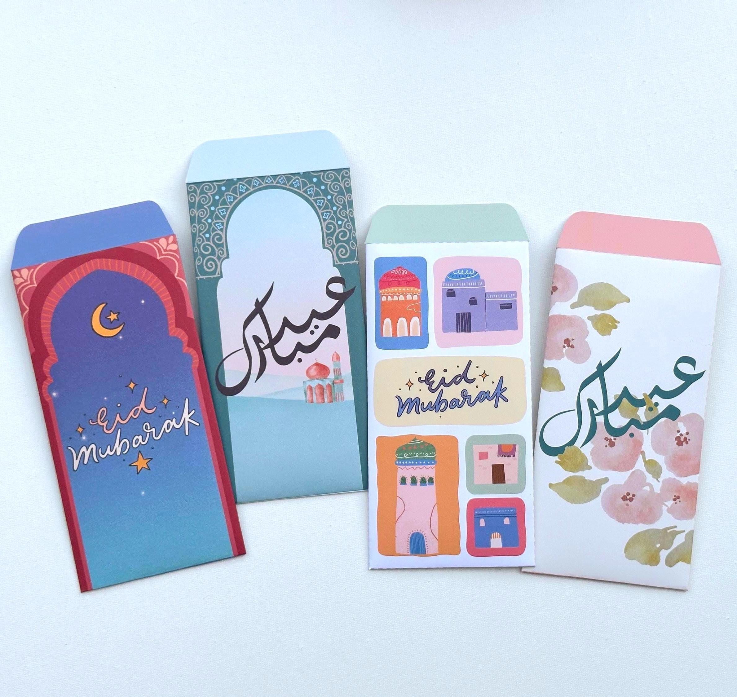 Lot De 24 Eid Mubarak Cartes De Voeux Avec Enveloppes, Cartes Ramadan
