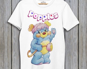 T-shirt Popples des années 80 - T-shirts rétro, haut pour homme unisexe adulte, cadeau nostalgique de Style rétro, chemise de fan, jouet emblématique des années 80