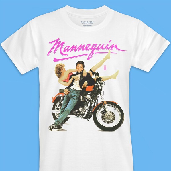 T-shirt avec affiche de film mannequin des années 80 - T-shirts rétro, haut nostalgique pour adulte unisexe, femme et homme