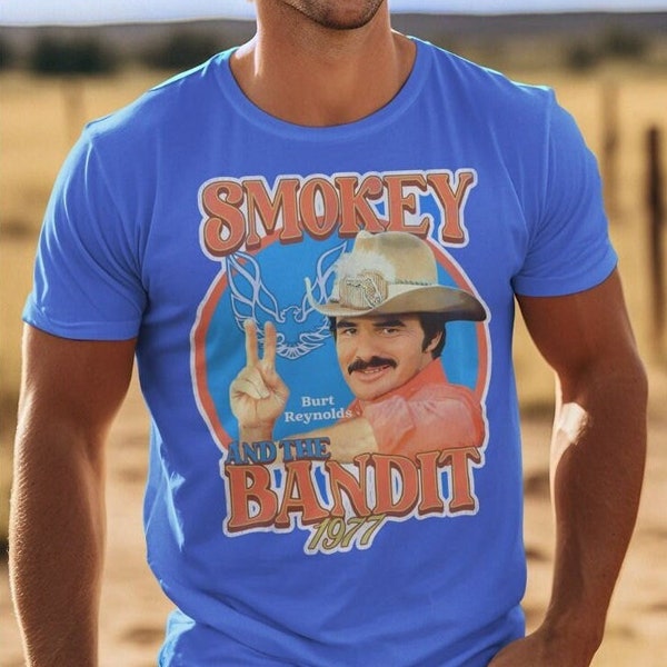 Smokey & The Bandit Film T-Shirt - Retro Tees Erwachsene Bio-Baumwolle Top Unisex Herren Damen - Nostalgisches Geschenk oder Fan Shirt