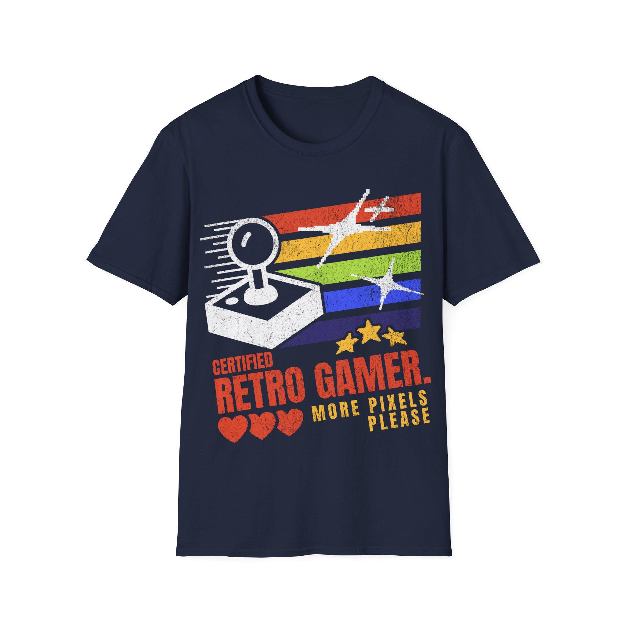 Certified Gamer T-shirt – Retro Gaming Pixel Nostalgia Tee - Etsy