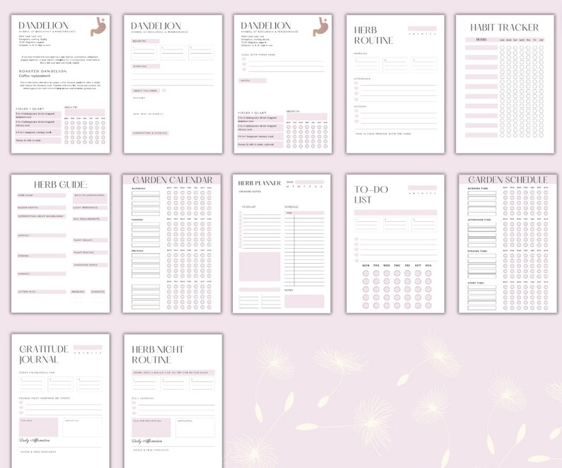 Herbal Template, Printable Medicinal Herbs, Plant Journal, Printable ...