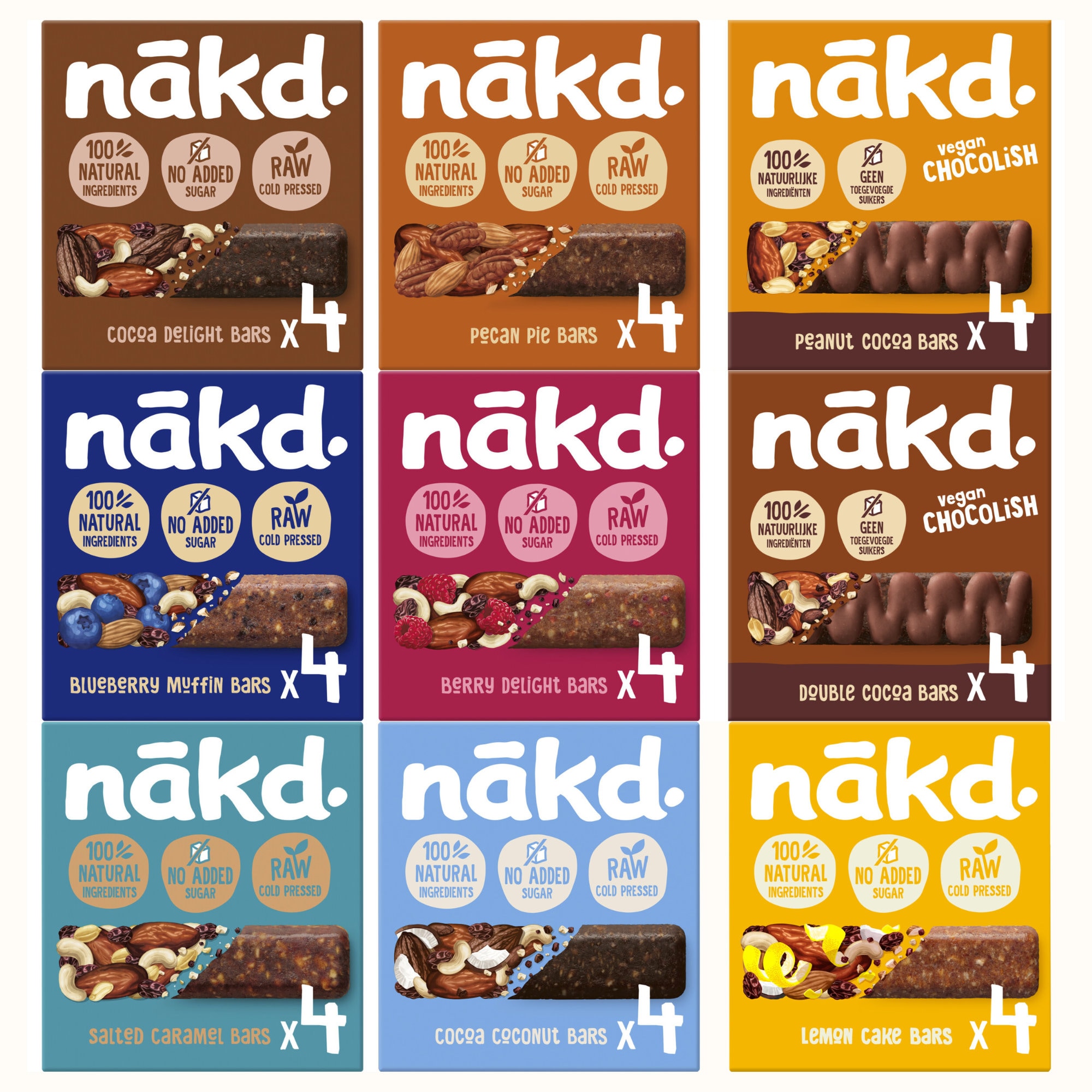 Nakd Cocoa Delight Bars 4 Pack - 4 x 35 g