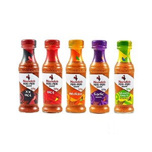 Nando's Hot Peri-Peri Sauce (125g) | Different flavors of Hot Sauces | Nando's Hot Sauce Variation Set for Hot Sauce Fanatics